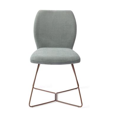 Jesper Home Ikata eetkamerstoel Breezy Blue beehive rose