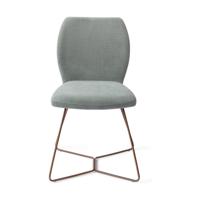 Jesper Home Ikata eetkamerstoel Breezy Blue beehive rose