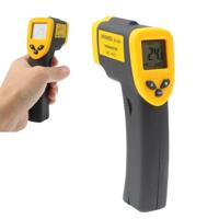 Infrarood Thermometer temperatuur bereik:-50-380 graden Celsius (effect = 12:1)(Black)