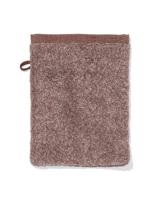 HEMA Washand 16x21cm zware kwaliteit gemêleerd bruin (bruin)