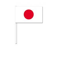Zwaaivlaggetjes Japan 12 x 24 cm - thumbnail