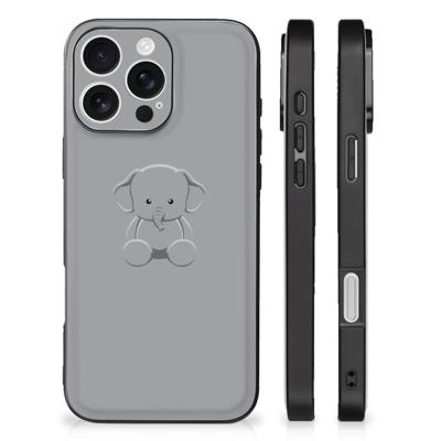 iPhone 16 Pro Hoesje Grijs Baby Olifant