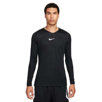 Nike Dri-FIT Park Ondershirt Lange Mouwen Zwart Wit