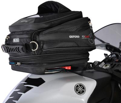 OXFORD Tank backpack q15r black 15l quicklock