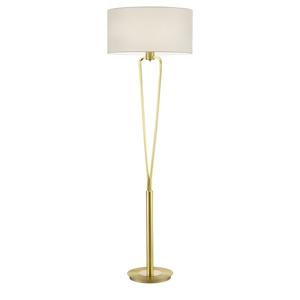 Trio Design schemerlampParis II goud met witte lampenkap - 400200108