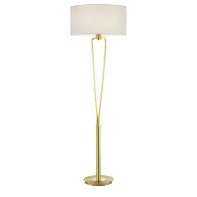 Trio Design schemerlampParis II goud met witte lampenkap - 400200108