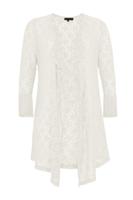 Yoek Cardi-jacket | Beige | Maat Plus