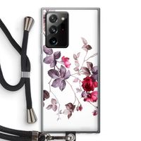 Mooie bloemen: Samsung Galaxy Note 20 Ultra / Note 20 Ultra 5G Transparant Hoesje met koord