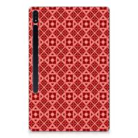 Samsung Galaxy Tab S7 Plus | S8 Plus Hippe Hoes Batik Rood