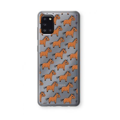 Pony: Samsung Galaxy A31 Transparant Hoesje