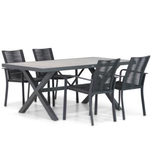 Santika Annisa/Crossley 185 cm dining tuinset 5-delig