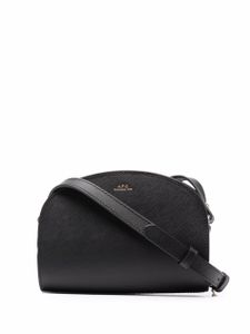 A.P.C. sac porté épaule Demi-Lune en cuir - Noir