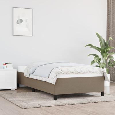 Bedframe zonder matras 90x190 cm stof taupe