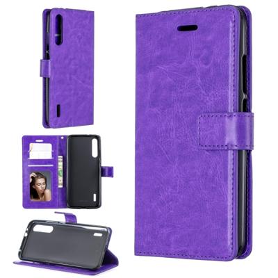 Crazy Horse textuur horizontale Flip lederen draagtas met houder & kaartsleuven & portemonnee & fotolijstjes voor Xiaomi mi a2 (paars)