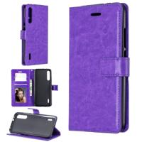 Crazy Horse textuur horizontale Flip lederen draagtas met houder & kaartsleuven & portemonnee & fotolijstjes voor Xiaomi mi a2 (paars)