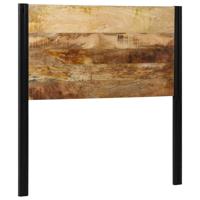 Hoofdeinde 100 cm massief hout mango en ijzer