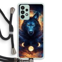 Wolf Dreamcatcher: Samsung Galaxy A52s 5G Transparant Hoesje met koord