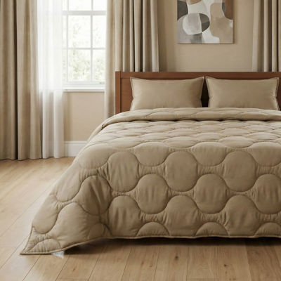 1+1 Gratis Wasbaar Lazy Dekbed Zonder Overtrek - Zonder Overtrek - Teak - Dekbed-Discounter.nl