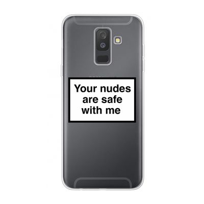 Safe with me: Samsung Galaxy A6 Plus (2018) Transparant Hoesje