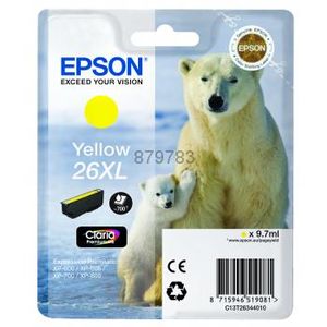 Epson Polar bear Singlepack Yellow 26XL Claria Premium Ink