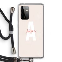 Strawberry Milkshake: Samsung Galaxy A72 5G Transparant Hoesje met koord