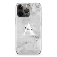 Ivory Marble: iPhone 13 Pro Transparant Hoesje