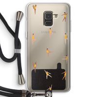 Dans #2: Samsung Galaxy A8 (2018) Transparant Hoesje met koord