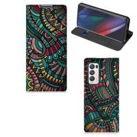 OPPO Find X3 Neo | Hoesje met Magneet | Aztec OPPO Find X3 Neo | Hoesje met Magneet | Aztec