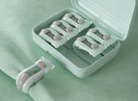 6-pack Stevige Dekbedclips - Met Handige Opbergbox - Groen