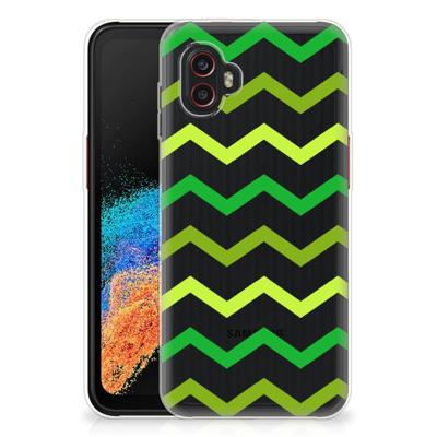 Samsung Galaxy Xcover 6 Pro | TPU bumper | Zigzag Groen