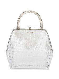 Jil Sander mini sac Goji Square en bambou - Gris