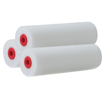 Schuim verfroller/lakrollers - 6x - wit - 2,5 x 10 cm - schilderen van hout/gips