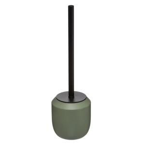 5Five Toiletborstel met houder - rond - kaki groen - polyresin - 39 cm