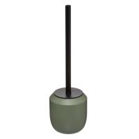 5Five Toiletborstel met houder - rond - kaki groen - polyresin - 39 cm