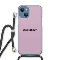kwetsbaar: iPhone 13 Transparant Hoesje met koord