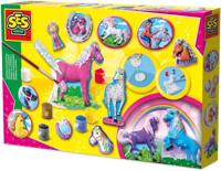 SES CREATIVE Vormen en schilderen - Fantasiepaarden
