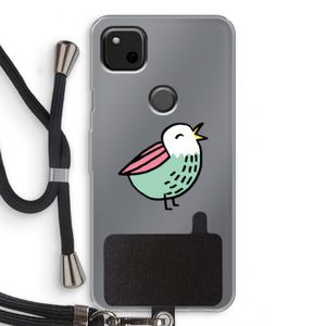 Birdy: Pixel 4a Transparant Hoesje met koord