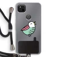 Birdy: Pixel 4a Transparant Hoesje met koord