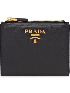 Prada portefeuille à plaque logo - Noir