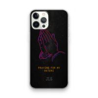 Praying For My Haters: iPhone 12 Pro Max Transparant Hoesje