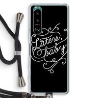 Laters, baby: Sony Xperia 5 III Transparant Hoesje met koord