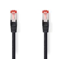 Nedis CAT6 Netwerkkabel | RJ45 Male | RJ45 Male | S/FTP | 30.0 m | Rond | LSZH | Zwart | Label - CCGL85221BK300