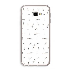 Hipster stripes: Samsung Galaxy J4 Plus Transparant Hoesje