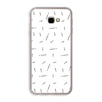 Hipster stripes: Samsung Galaxy J4 Plus Transparant Hoesje