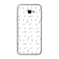 Hipster stripes: Samsung Galaxy J4 Plus Transparant Hoesje