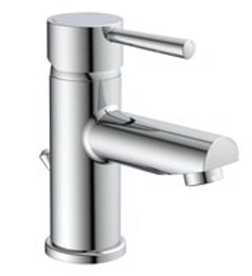 UNICORN ééngreepsmengkraan wastafel, chroom keramische schijven geluidsarme, verwisselbare 40 mm-cartouche met Eco-Click functie en kinderbeveiliging flexibele metalen aansluitslangen 400 mm