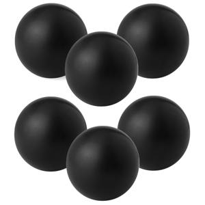 Anti stressballen Relaxman - 6x - zwart - 6 cm - Mindfullness - Relax - Ontspannen artikelen