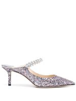 Jimmy Choo mules Bing 65 mm à sequins - Rose