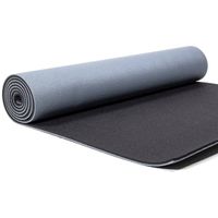 Yogi & Yogini Yogamat PVC Antraciet 6 mm - Deluxe -  183 x 60 cm