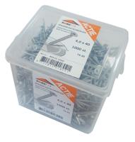 Homefix Actie-Emmer Spaanplaatschroef Vz Pk +Snijpunt Torx TX20 4.0X40 | 1000 stuks - 8920.01.10200